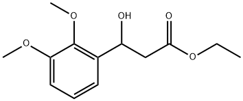 Ethyl β-hydroxy-2,3-dimethoxybenzenepropanoate Structure