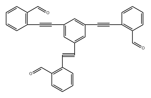 2,2',2''-(benzene-1,3,5-triyltris(ethyne-2,1-diyl))tribenzaldehyde Structure