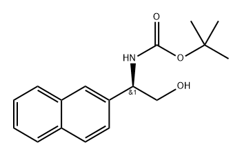 tert-butyl (R)-(2-hydroxy-1-(naphthalen-2-yl)ethyl)carbamate Structure