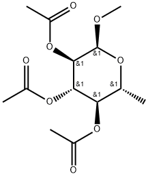 α-D-Glucopyranoside, methyl 6-deoxy-, 2,3,4-triacetate Structure