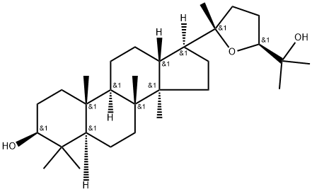 (20S,24S)-20,24-Epoxydammarane-3β,25-diol Structure
