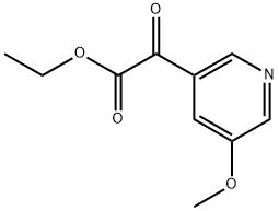 Ethyl 5-methoxy-α-oxo-3-pyridineacetate Structure