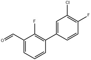 3'-chloro-2,4'-difluoro-[1,1'-biphenyl]-3-carbaldehyde Structure