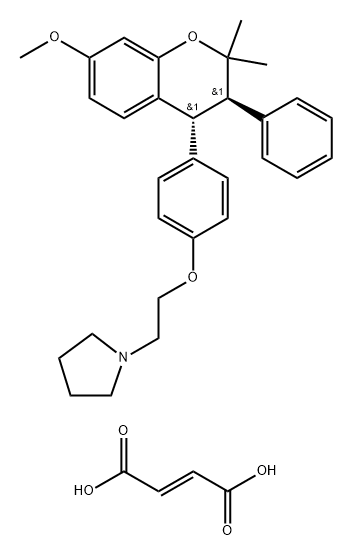 Levormeloxifene fumarate Structure