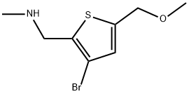 3-Bromo-5-(methoxymethyl)-N-methyl-2-thiophenemethanamine Structure