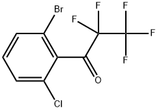 1-(2-Bromo-6-chlorophenyl)-2,2,3,3,3-pentafluoro-1-propanone Structure