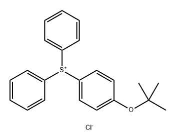 [4-[(2-Methylpropan-2-yl)oxy]phenyl]-diphenylsulfanium,chloride Structure