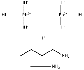 Plumbate(3-), μ-iodohexaiododi-, hydrogen, compd. with 1-butanamine and methanamine (1:3:2:1) Structure