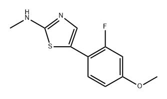 5-(2-fluoro-4-methoxyphenyl)-N-methylthiazol-2-amine Structure