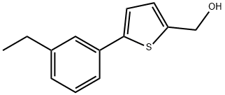 5-(3-Ethylphenyl)-2-thiophenemethanol Structure