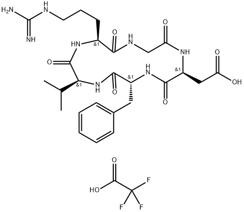 Cyclo(Arg-Gly-Asp-D-Phe-Val) TFA Structure