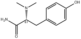 (R)-2-(dimethylamino)-3-(4-hydroxyphenyl)propanamide Structure