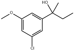 2-(3-chloro-5-methoxyphenyl)butan-2-ol Structure