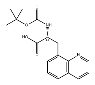 Boc-D-Ala(8-Qui)-OH Structure