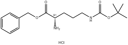 H-L-Orn(Boc)-OBzl·HCl Structure