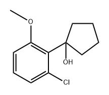 1-(2-chloro-6-methoxyphenyl)cyclopentanol Structure