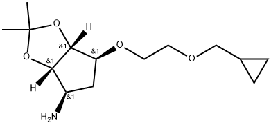 (3aS,4R,6S,6aR)-6-2-(Cyclopropylmethoxy)ethoxytetrahydro-2,2-dimethyl-4H-cyclopenta-1,3-dioxol-4-amine Structure