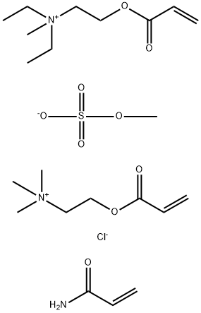 N,N-Diethyl-N-methyl-2-[(1-oxo-2-propenyl)oxy]ethanaminium methyl sulfate polymer with 2-propenamide and N,N,N-trimethyl-2-[(1-oxo-2-propenyl)oxy]ethanaminium chloride Structure