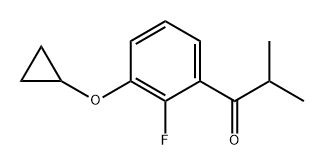 1-(3-cyclopropoxy-2-fluorophenyl)-2-methylpropan-1-one Structure