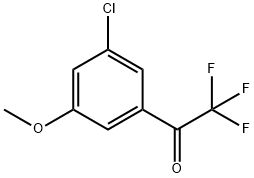 1-(3-Chloro-5-methoxyphenyl)-2,2,2-trifluoroethanone Structure