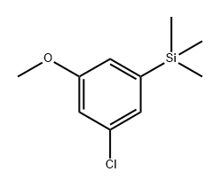 (3-chloro-5-methoxyphenyl)trimethylsilane Structure