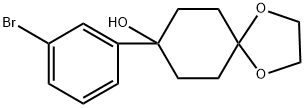 8-(3-bromophenyl)-1,4-dioxaspiro[4.5]decan-8-ol Structure