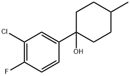 1-(3-chloro-4-fluorophenyl)-4-methylcyclohexanol Structure