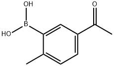 (5-Acetyl-2-methylphenyl)boronic acid Structure