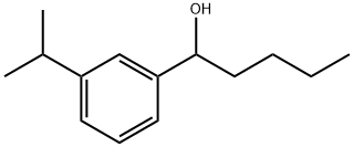 α-Butyl-3-(1-methylethyl)benzenemethanol Structure