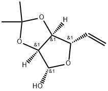 (3aS,4S,6S,6aS)-2,2-Dimethyl-6-vinyl-tetrahydro-furo[3,4-d][1,3]dioxol-4-ol Structure