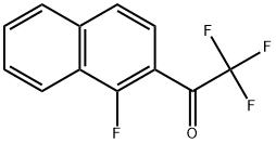 2,2,2-Trifluoro-1-(1-fluoronaphthalen-2-yl)ethanone Structure