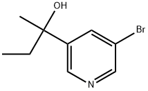 5-Bromo-α-ethyl-α-methyl-3-pyridinemethanol Structure