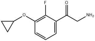 2-amino-1-(3-cyclopropoxy-2-fluorophenyl)ethan-1-one Structure