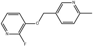 2-Fluoro-3-[(6-methyl-3-pyridinyl)methoxy]pyridine Structure