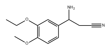 벤젠프로판니트릴,ba-아미노-3-에톡시-4-메톡시-(9CI) 구조식 이미지