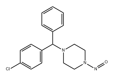 1- [(4-chloro phenyl) (phenyl)methyl]-4-nitrosopiperazine Structure