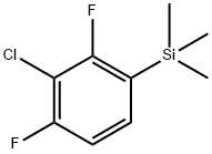 (3-chloro-2,4-difluorophenyl)trimethylsilane Structure