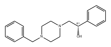 (S)-2-(4-benzylpiperazin-1-yl)-1-phenylethan-1-ol 구조식 이미지