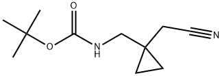 tert-butyl ((1-(cyanomethyl)cyclopropyl)methyl)carbamate Structure