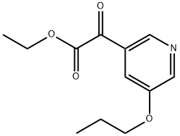 Ethyl α-oxo-5-propoxy-3-pyridineacetate Structure