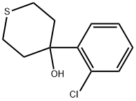 4-(2-Chlorophenyl)tetrahydro-2H-thiopyran-4-ol Structure