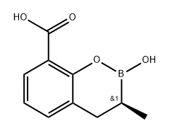 (S)-2-Hydroxy-3-methyl-3,4-dihydro-2H-benzo[e][1,2]oxaborinine-8-carboxylic acid Structure