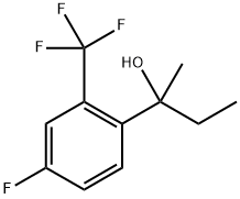 2-(4-fluoro-2-(trifluoromethyl)phenyl)butan-2-ol Structure