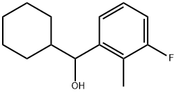 α-Cyclohexyl-3-fluoro-2-methylbenzenemethanol Structure