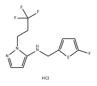 N-[(5-fluoro-2-thienyl)methyl]-1-(3,3,3-trifluoropropyl)-1H-pyrazol-5-amine Structure