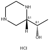 2-Piperazinemethanol, α-methyl-, hydrochloride (1:1), (αR,2R)-rel- Structure