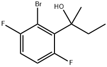 2-(2-bromo-3,6-difluorophenyl)butan-2-ol Structure