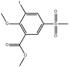 Methyl 3-iodo-2-methoxy-5-(methylsulfonyl)benzoate Structure