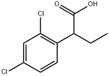 Benzeneacetic acid, 2,4-dichloro-α-ethyl- 구조식 이미지