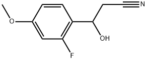 2-Fluoro-β-hydroxy-4-methoxybenzenepropanenitrile Structure